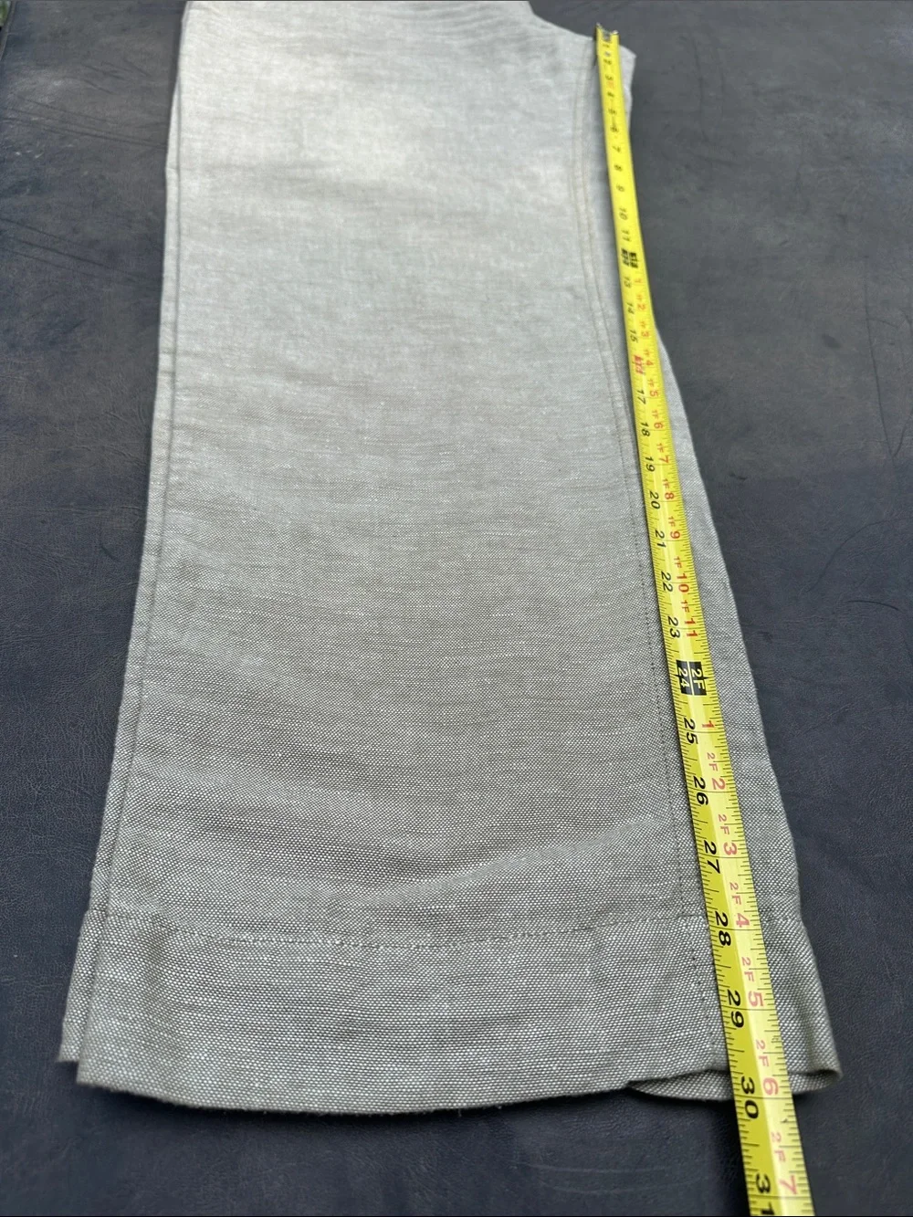 Banana Republic Olive Gray Linen-Blend Chinos